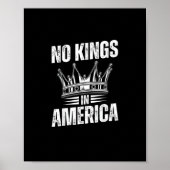 No Kings In America United States Independence Vin Poster (Voorkant)