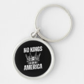 No Kings In America United States Independence Vin Sleutelhanger (Voorkant)