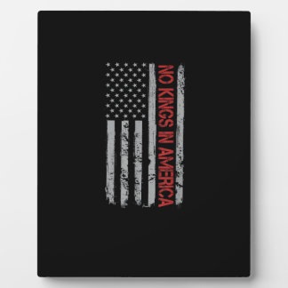 No Kings In America US Flag Vintage Retro Style Fotoplaat