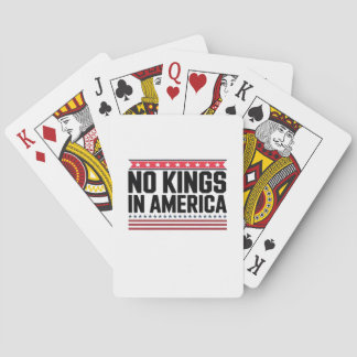 No Kings In America USA Bold Design Pokerkaarten