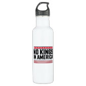 No Kings In America USA Bold Design Waterfles (Voorkant)