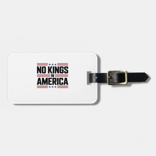 No Kings In America USA Creative Style Bagagelabel (Voorkant horizontaal)