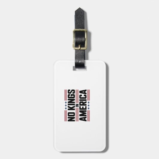 No Kings In America USA Creative Style Bagagelabel (Voorkant verticaal)