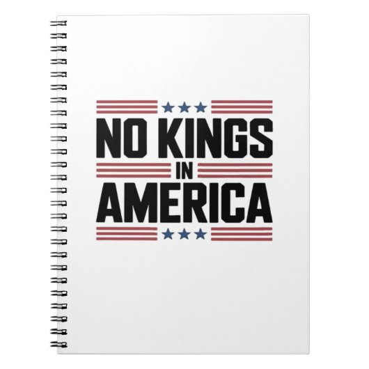 No Kings In America USA Creative Style Notitieboek (Voorkant)