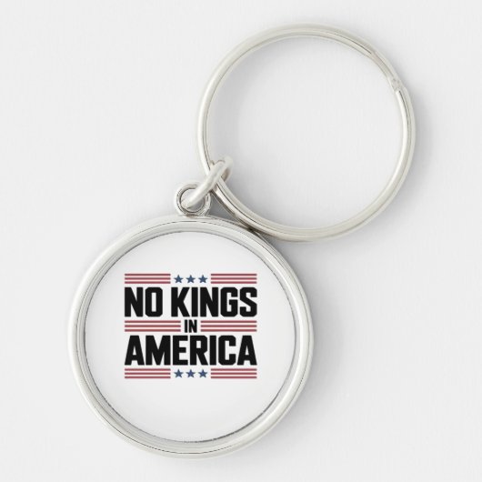 No Kings In America USA Creative Style Sleutelhanger (Voorkant)