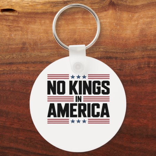 No Kings In America USA Creative Style Sleutelhanger (Voorkant)