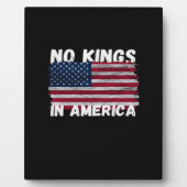 No Kings In America USA Flag Freedom Classic Fotoplaat (Voorkant)