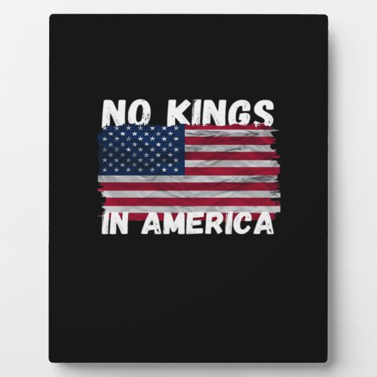 No Kings In America USA Flag Freedom Classic Fotoplaat (Voorkant)