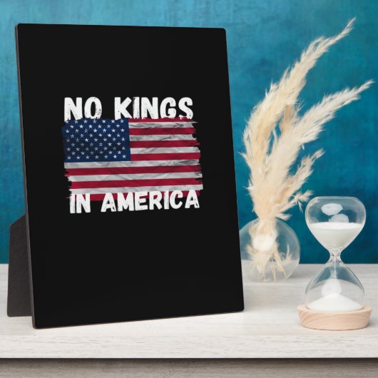 No Kings In America USA Flag Freedom Classic Fotoplaat (Zijkant)