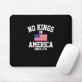No Kings In America USA Flag Retro Cool Style Muismat (Met muis)