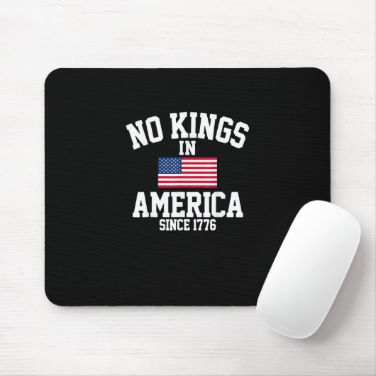 No Kings In America USA Flag Retro Cool Style Muismat (Met muis)