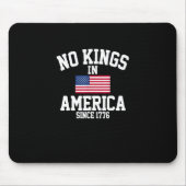 No Kings In America USA Flag Retro Cool Style Muismat (Voorkant)