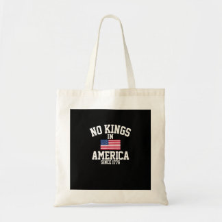 No Kings In America USA Flag Retro Cool Style Tote Bag