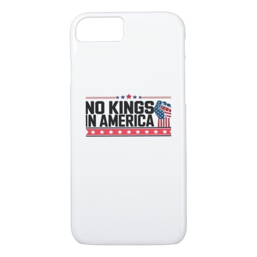 No Kings In America USA Minimal Clean Case-Mate iPhone Case (Achterkant)