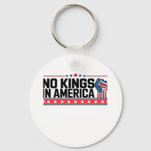 No Kings In America USA Minimal Clean Sleutelhanger (Voorkant)