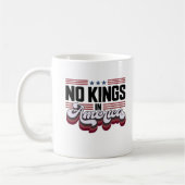 No Kings In America USA Patriotic Design Koffiemok (Links)