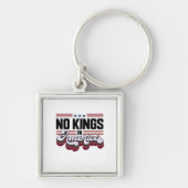 No Kings In America USA Patriotic Design Sleutelhanger (Voorkant)