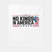 No Kings In America USA Patriotic Style Fleece Deken (Voorkant)