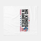 No Kings In America USA Patriotic Style Fleece Deken (Voorkant (Horizontaal))