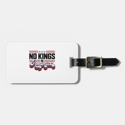 No Kings In America USA Retro Classic Bagagelabel (Voorkant horizontaal)