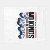 No Kings In America USA Retro Classic Fleece Deken (Voorkant (Horizontaal))