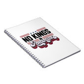 No Kings In America USA Retro Classic Notitieboek (Rechterzijde)