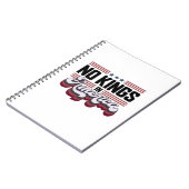 No Kings In America USA Retro Classic Notitieboek (Linkerzijde)