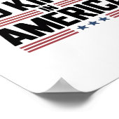 No Kings In America USA Retro Classic Poster (Hoek)