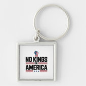 No Kings In America USA Retro Classic Sleutelhanger (Voorkant)