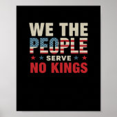 No Kings In America We The People Classic Poster (Voorkant)