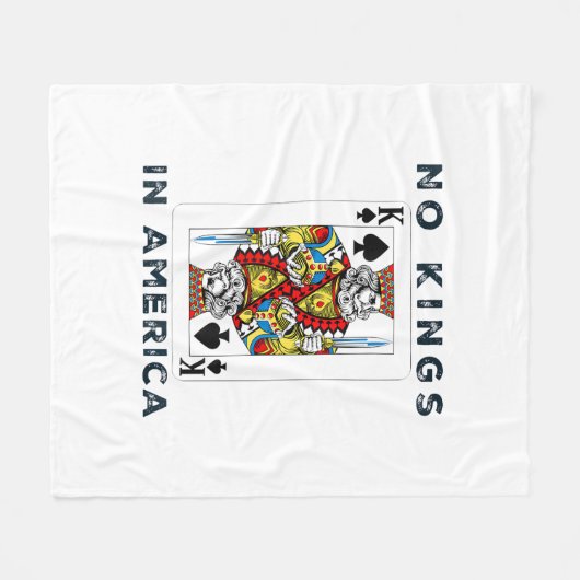No Kings In America We The People Creative Style Fleece Deken (Voorkant (Horizontaal))