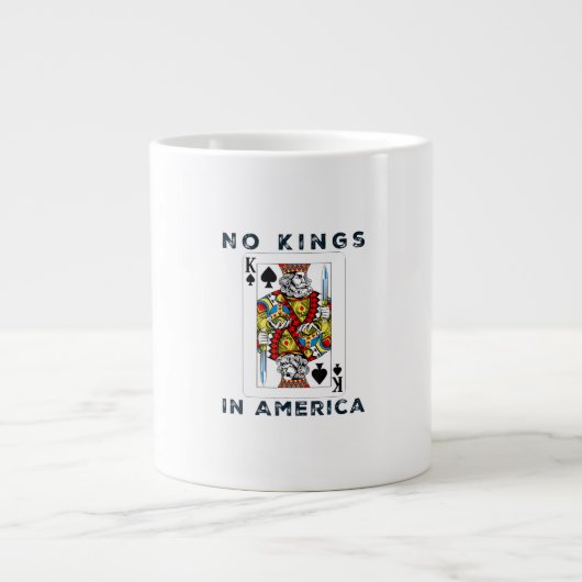 No Kings In America We The People Political Creati Grote Koffiekop (Voorkant)
