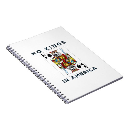 No Kings In America We The People Political Creati Notitieboek (Rechterzijde)