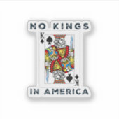 No Kings In America We The People Political Creati Sticker (Voorkant)
