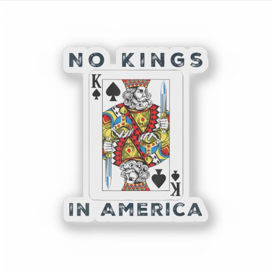No Kings In America We The People Political Creati Sticker (Voorkant)