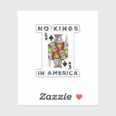 No Kings In America We The People Political Creati Sticker (Vel)