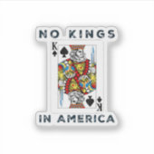 No Kings In America We The People Political Creati Sticker (Voorkant)