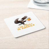 No Kings In America We The People Political Retro  Kartonnen Onderzetters (Schuin)