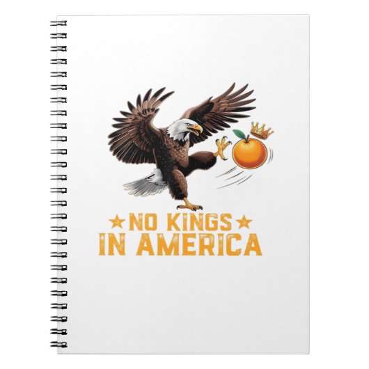 No Kings In America We The People Political Retro  Notitieboek (Voorkant)