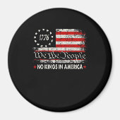 No Kings In America We The People Retro Cool Magneet (Voorkant)