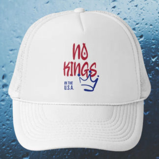No Kings in the U.S.A. Trucker Hat - Blijf vrij Pet