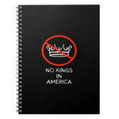 No Kings In The USA America Say No King Crown Clas Notitieboek (Voorkant)