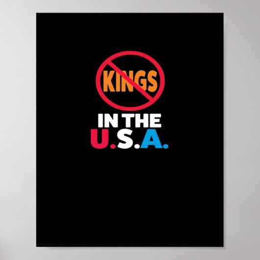 No Kings In The USA Poster (Voorkant)