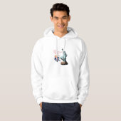 No Kings In USA Statue Of Kicking Out Fump Classic Hoodie (Voorkant volledig)