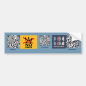No Kings / Indivisible Bumpersticker (Voorkant)