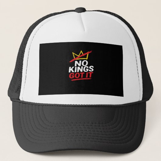 No Kings It Creative Casual Trucker Pet (Voorkant)