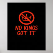 No Kings It Patriotic Style Poster (Voorkant)