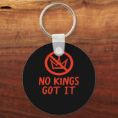 No Kings It Patriotic Style Sleutelhanger (Voorkant)
