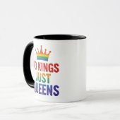 No Kings Just Queens Mug Mok (Voorkant links)
