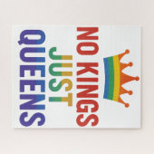 No Kings Just Queens Puzzle Legpuzzel (Horizontaal)